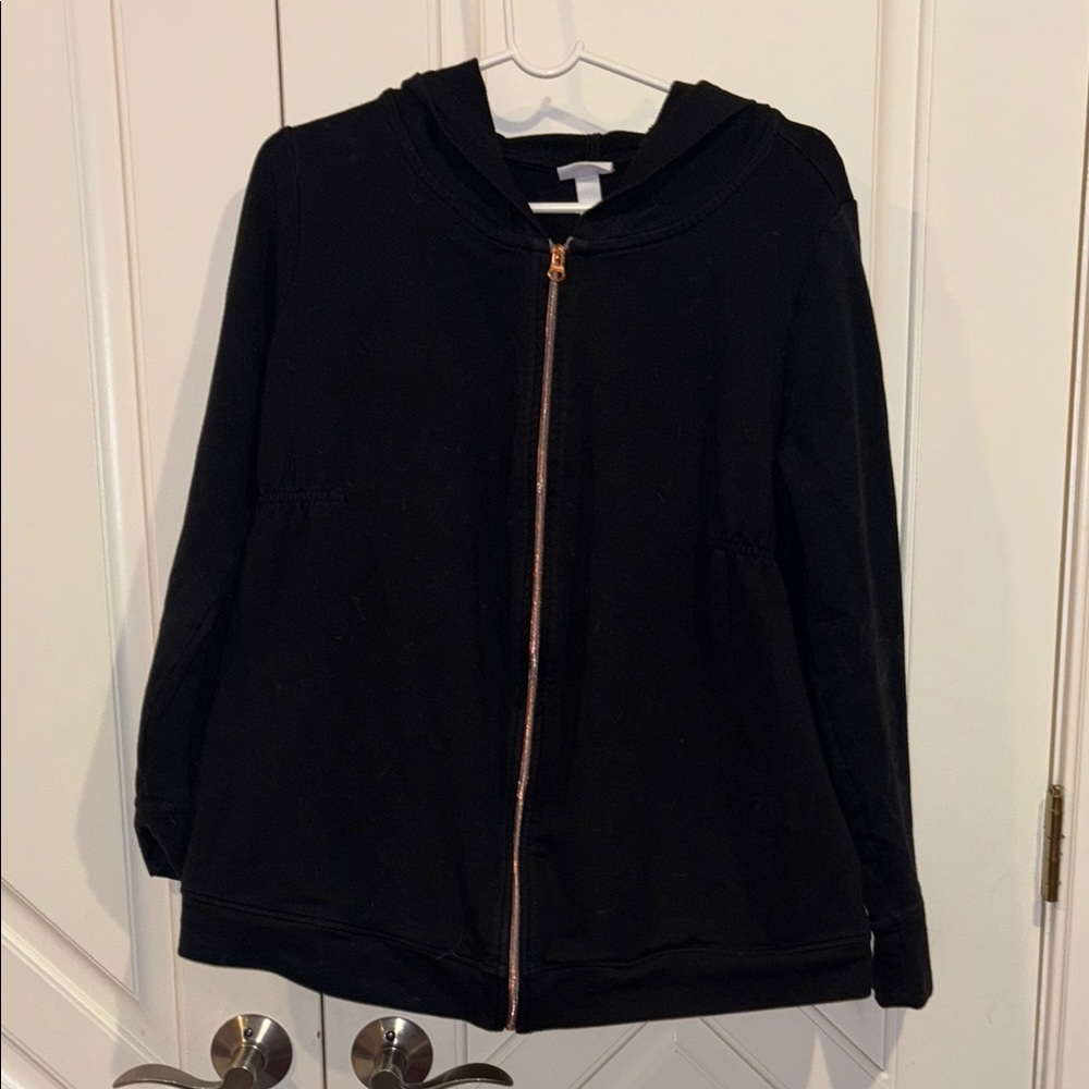 Black Zip-Up Hoodie